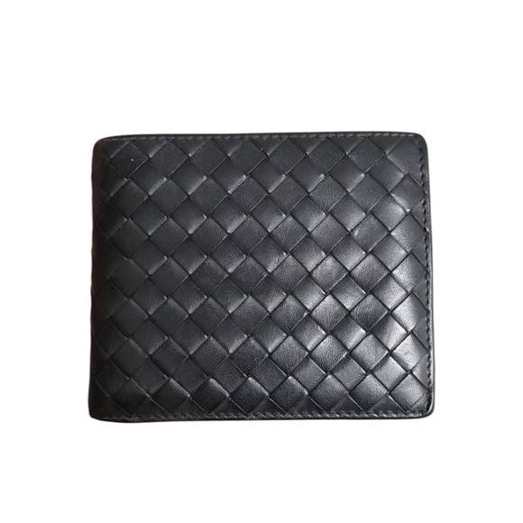 Bottega Veneta Other - Bottega Veneta Black Leather Intrecciato Bi-Fold Wallet